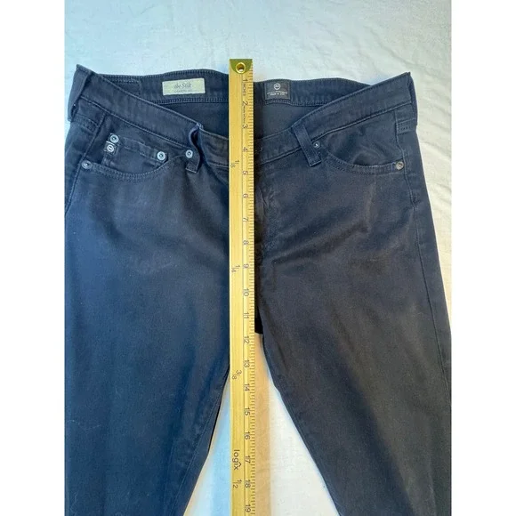 AG Adriano Goldschmied The Stilt Cigarette Leg Black Jeans 32R LSN1110-F-SBA - Picture 9 of 13